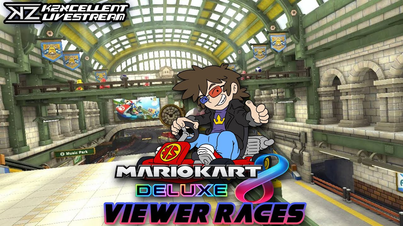 You Cannot Escape 3DS Rainbow Road | Mario Kart 8DX Viewer Races | KZXcellent Livestream