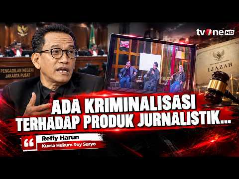 Produk Jurnalisme Jadi Bukti Kasus Ijazah Jokowi, Refly Sentil Kualitas Saksi | tvOne