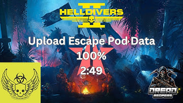 WR Upload Escape Pod Data Helldivers 2 Speedrun: 100% | Automaton | EASY | Multiplayer