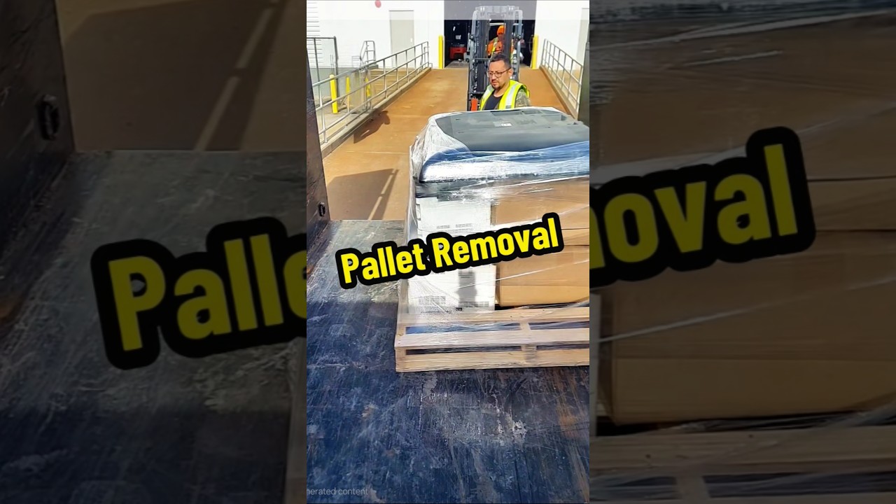 Removing Pallets of Junk from a warehouse