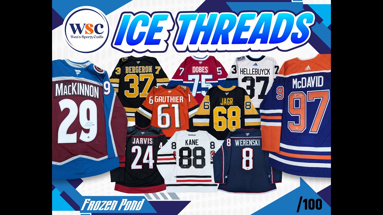 Break #5262, 5263, 5264 | WSC ICE THREADS JERSEY MYSTERY BOX /100 | McDAVID+