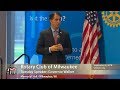 Morning minute rotary club of milwaukee tuesday speaker  governor walker