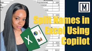 Split Names in Excel Using Copilot