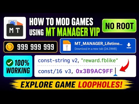 How to Mod Games with MT Manager VIP | Smali & classes.dex Tutorial | No Root
