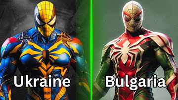 Asking AI to Create a Spiderman for Each Country Part 2 | Spiderman | AI art | Marvel | DC