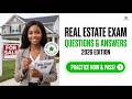 Real estate exam questions and answers PDF Part 1