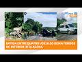 Acidente entre quatro veículos deixa feridos na BR-424, entre Viçosa e Cajueiro