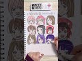 45分で何ができる？花澤香菜さんボイスのキャラ何人描けるか検証！#Shorts
