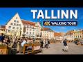 Tallinn, Estonia 🇪🇪 Walking Tour 4K | Through Tallinn’s Beautiful Medieval Heart