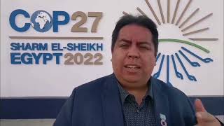 Alberto Carrillo Pineda - reflections on COP27
