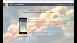 Easy List Creator Tutorial - Create A Grocery List screenshot 1