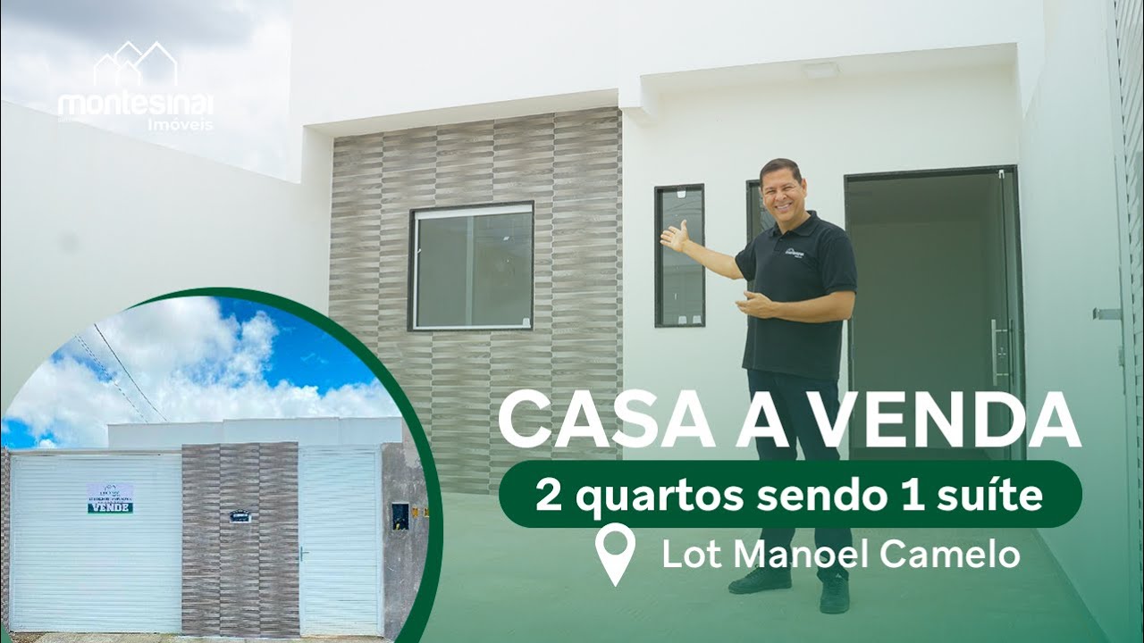 CASA A VENDA POR 170 MIL - Casa com 2 quartos sendo 1 suíte, no Lot Manoel Camelo, Garanhuns PE