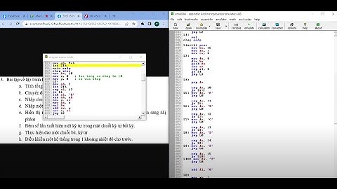 Kiến trúc máy tính - PTIT - Code assembly emu8086 cơ bản -  Bổ sung - 4 tiếng fix code cùng PTH