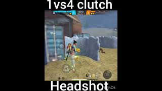 1vs4 clutch #shorts #viral #trending #video #freefire #gaming #ytshorts #gameplay #funnyvideo