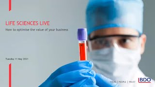Webinar: Life Sciences Live - How to optimise the value of your business | 11 May 2021