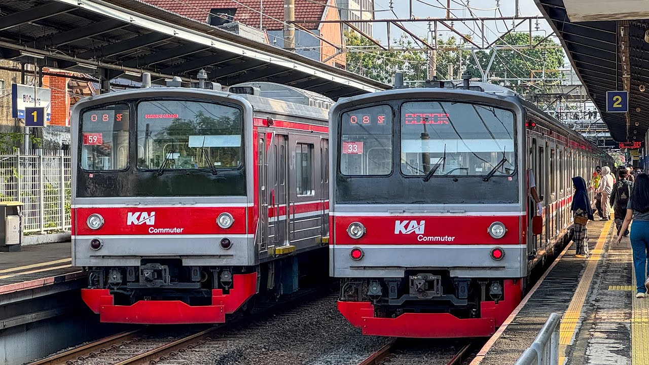 Kumpulan KRL Commuter Line di Stasiun Cawang! JR 205 Series ex Musashino Line, TM 6000 ex Chiyoda!