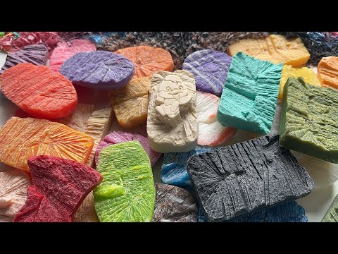 Cutting up soap scraps