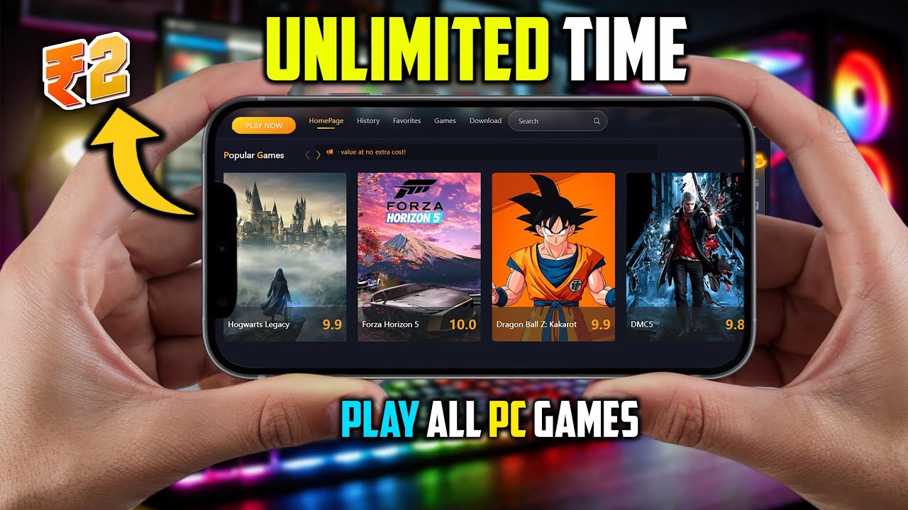 I Tried the Cheapest Cloud Gaming App – Just ₹2!