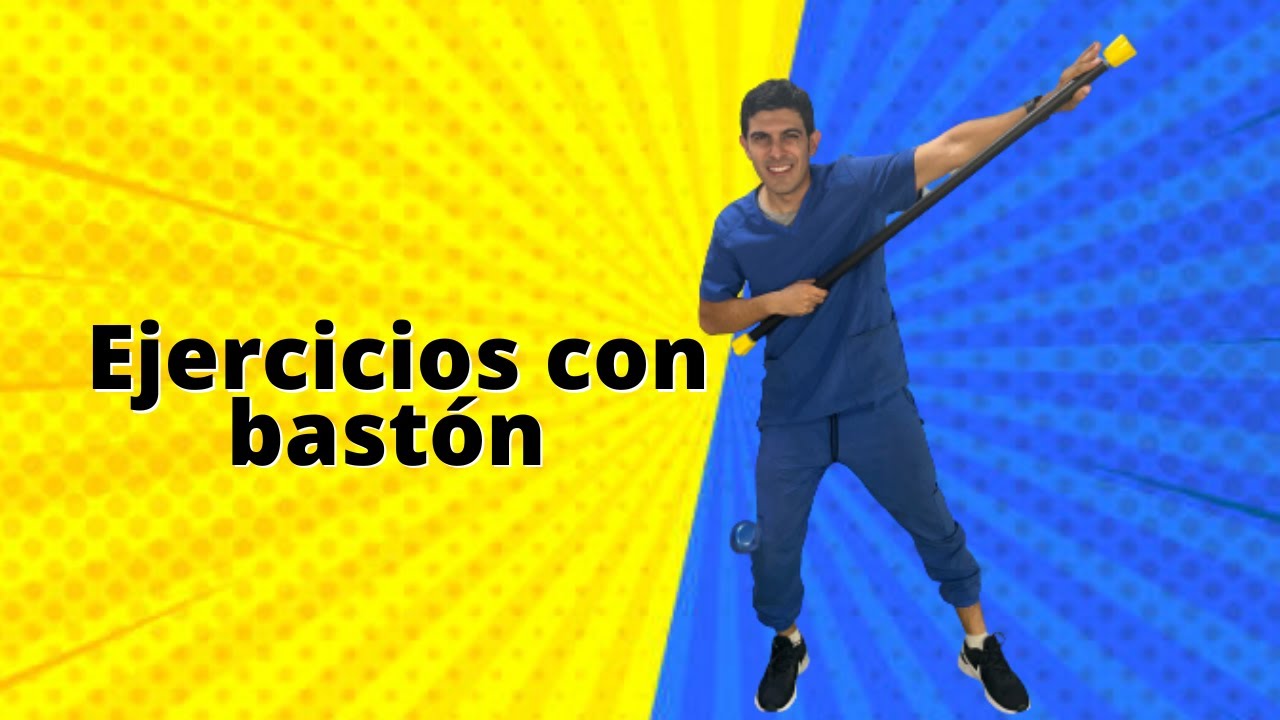 Ejercicios de movilidad con bastón para el adulto mayor