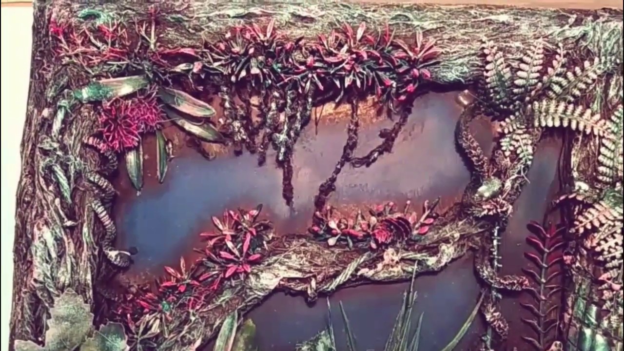 Планета Пандора своими руками. Техника "Терра-коллаж" - YouTube