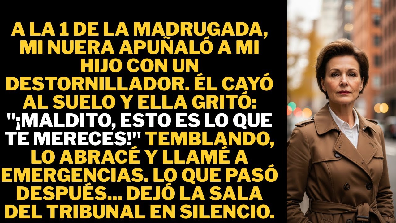 Mi nuera clavó un destornillador en el hombro de mi hijo y gritó: “Este es el precio que tienes