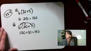 Saxon 87, lesson 041, Evaluating Expressions, Distributive Property