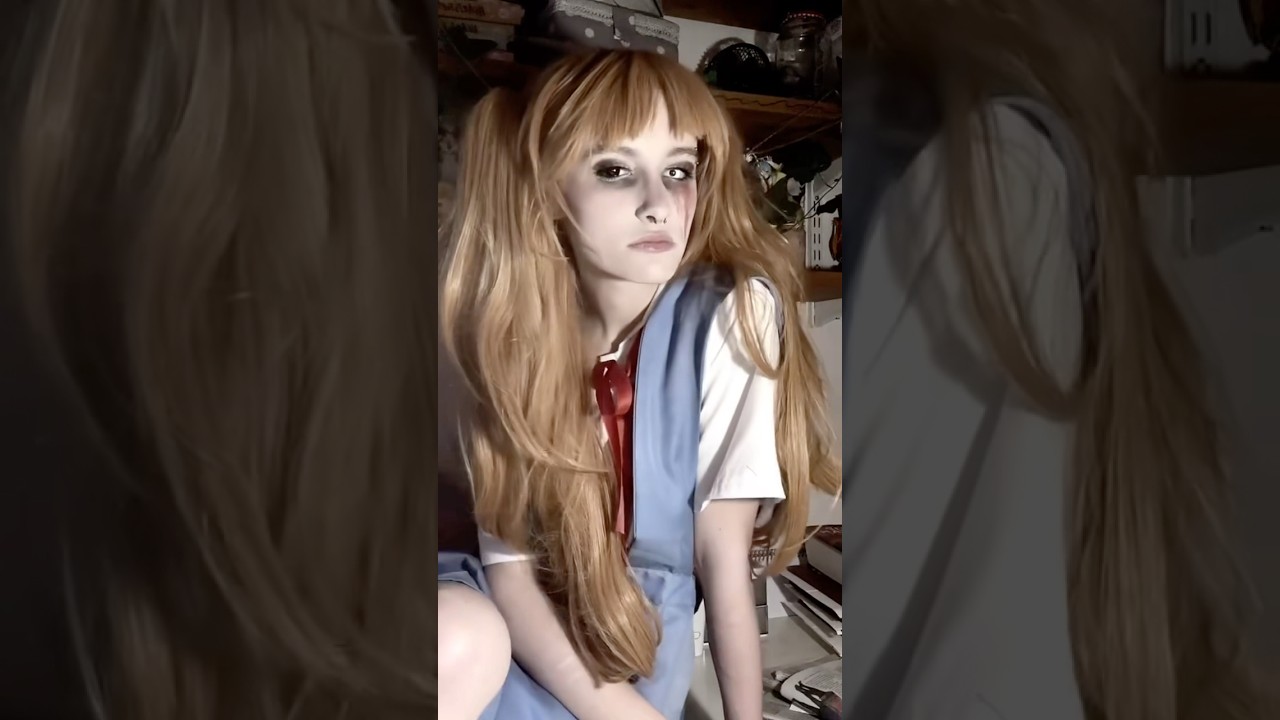 cosplay shorts are BACK! #cosplay #anime #evangelion #asuka #cosplayer #makeup #mua #makeupartist
