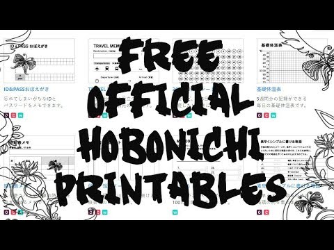 Top 20 Free Official Hobonichi Printables For Non Japanese Speakers Youtube