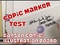 Copic Marker Test on Canson Comic/Illustration Board