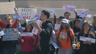 Santa Clarita Students Stage Walkout In Solidarity With Parkland Shooting Victims
