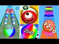 Ball Run 2048 Infinity Mode vs Hungry Balls vs Runner Balls &amp; MORE! | ASMR Gameplay Android iOS