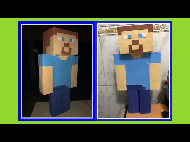 Bonecos do Minecraft de Papel: Como Fazer - Artesanato Passo a Passo!