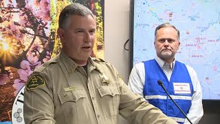 Fresno County officials hold a news conference about the atmospheric river heading into California