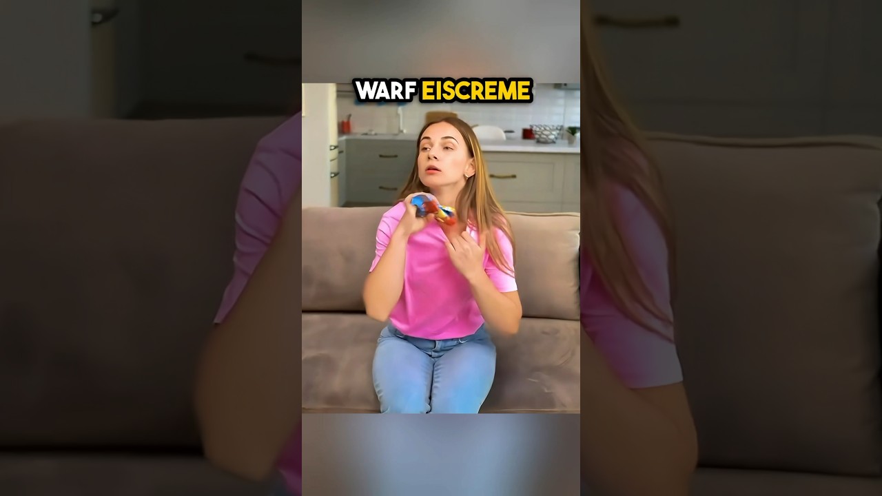 Sie hat versucht das Eis am Stiel zu verstecken aber.. ❤️