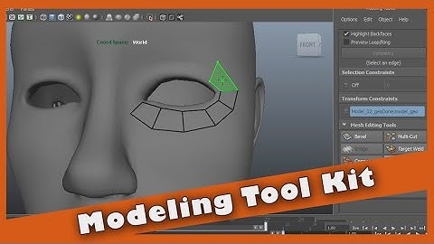 Use the Modeling Toolkit in Maya 2014