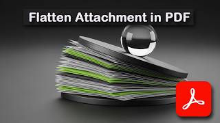 How to Flatten Attachment in pdf using Adobe Acrobat Pro DC