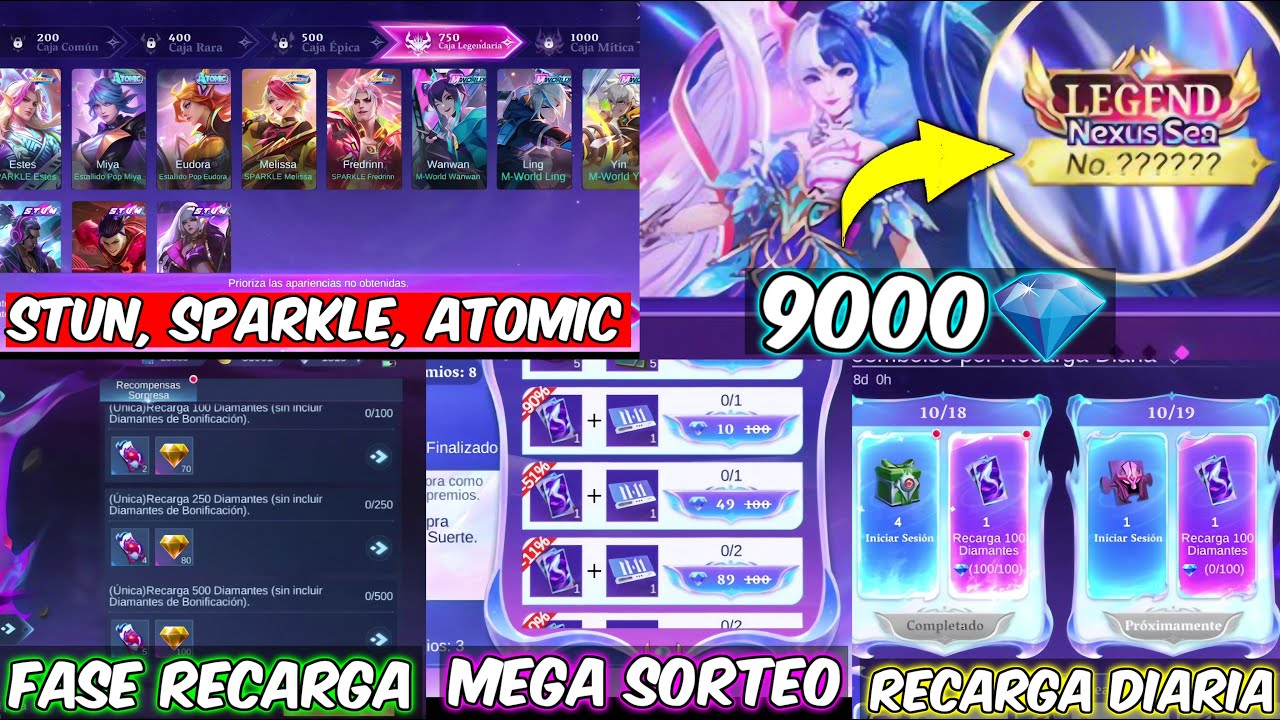 STUN, SPARKLE, DESCUENTO Y PROMODIAMANTES LAYLA LEGENDARIA! FASES RECARGA | TAG ORO SORTEO Y RECARGA