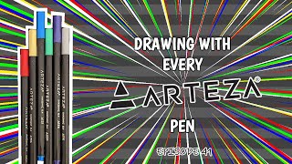 Drawing With Every ARTEZA Pen I Have. Episode 41 - Lilac. #art #drawing #sketch #asmr