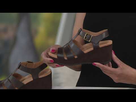 tawny platform wedge