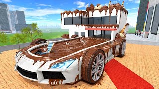 Franklin change house to chocolate swimming pool car house in indian bike driving 3d