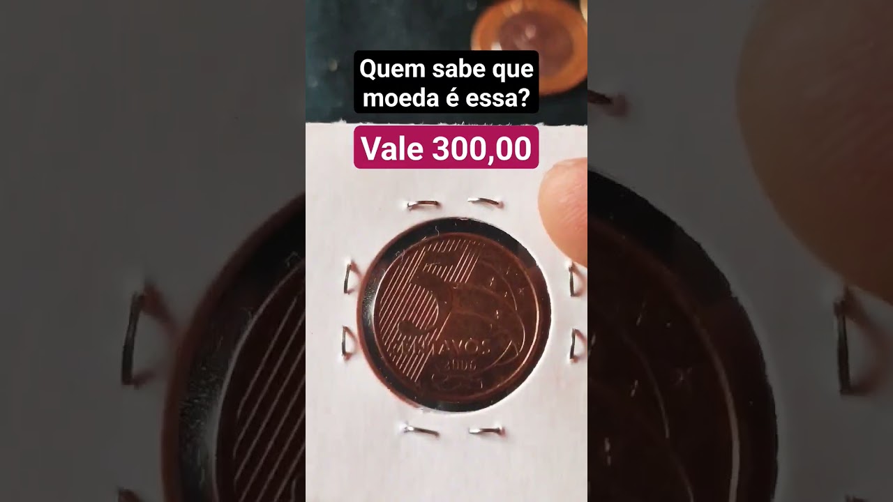 Moeda e RARA e VALIOSA entre as MOEDAS DE 5 CENTAVOS. 