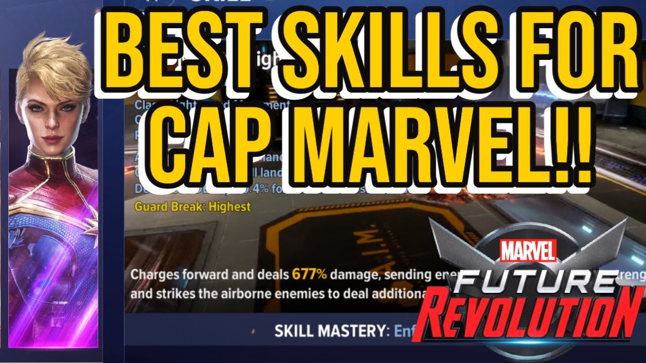 Marvel Future Revolution Guide Best skill builds for Captain Marvel