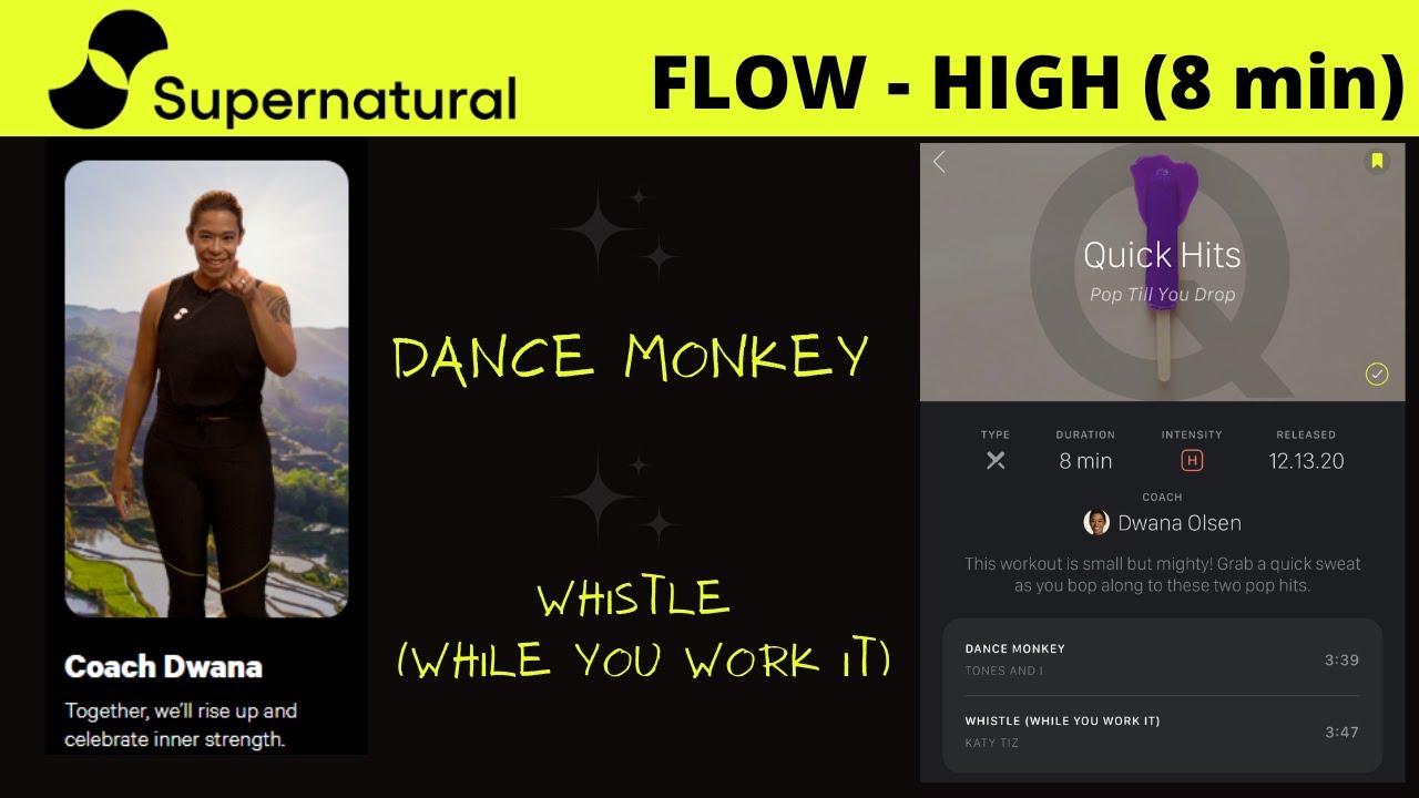 Quick Hits with Coach Dwana [Supernatural High Intensity Flow] - YouTube