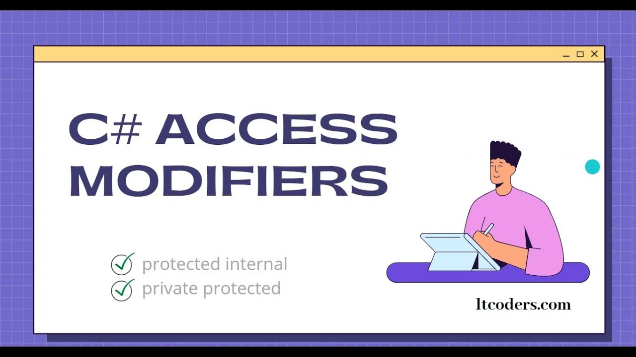 C# Access Modifiers - With real time practice - YouTube