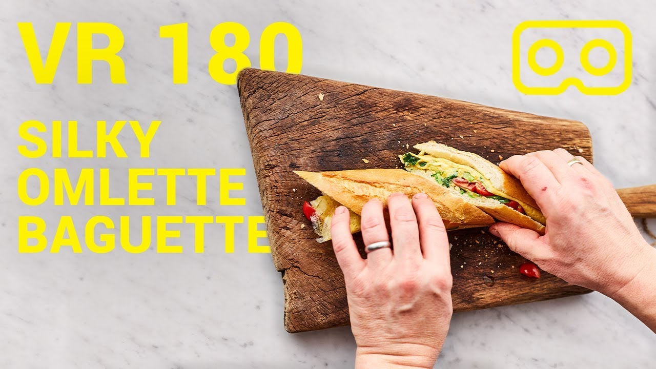 Quick Cheese Omelette Baguette VR180 | Jamie Oliver