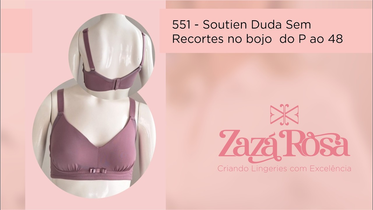 551 - Soutien Duda Sem Recortes no Bojo  do P ao 48 - Zaza Rosa