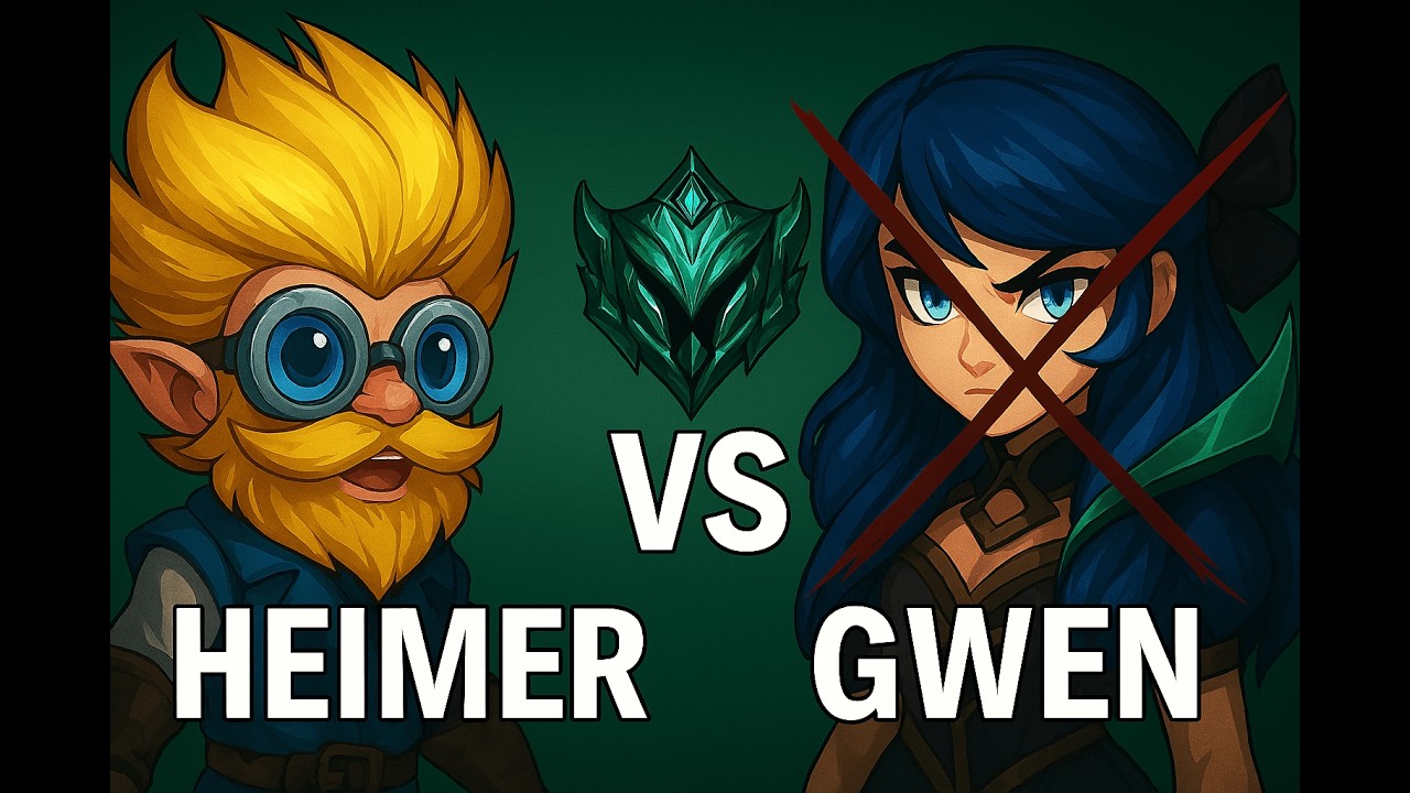 Heimer vs Gwen: The Haircut That Never Happened (Ranked SoloQ Emerald KDA 11/0/7) 💘