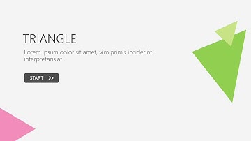 Triangle Powerpoint Template - green