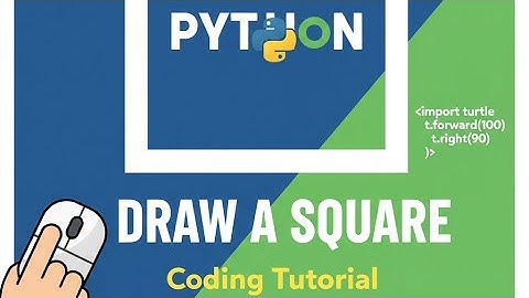 🔷 Draw Area of Square using Python Turtle | Python Project for Beginners