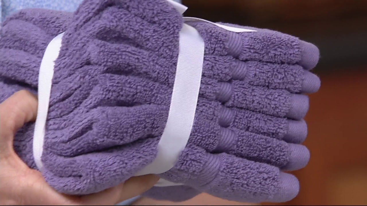 Home Reflections S/12 Cotton Performance Wash Cloth Set on QVC YouTube